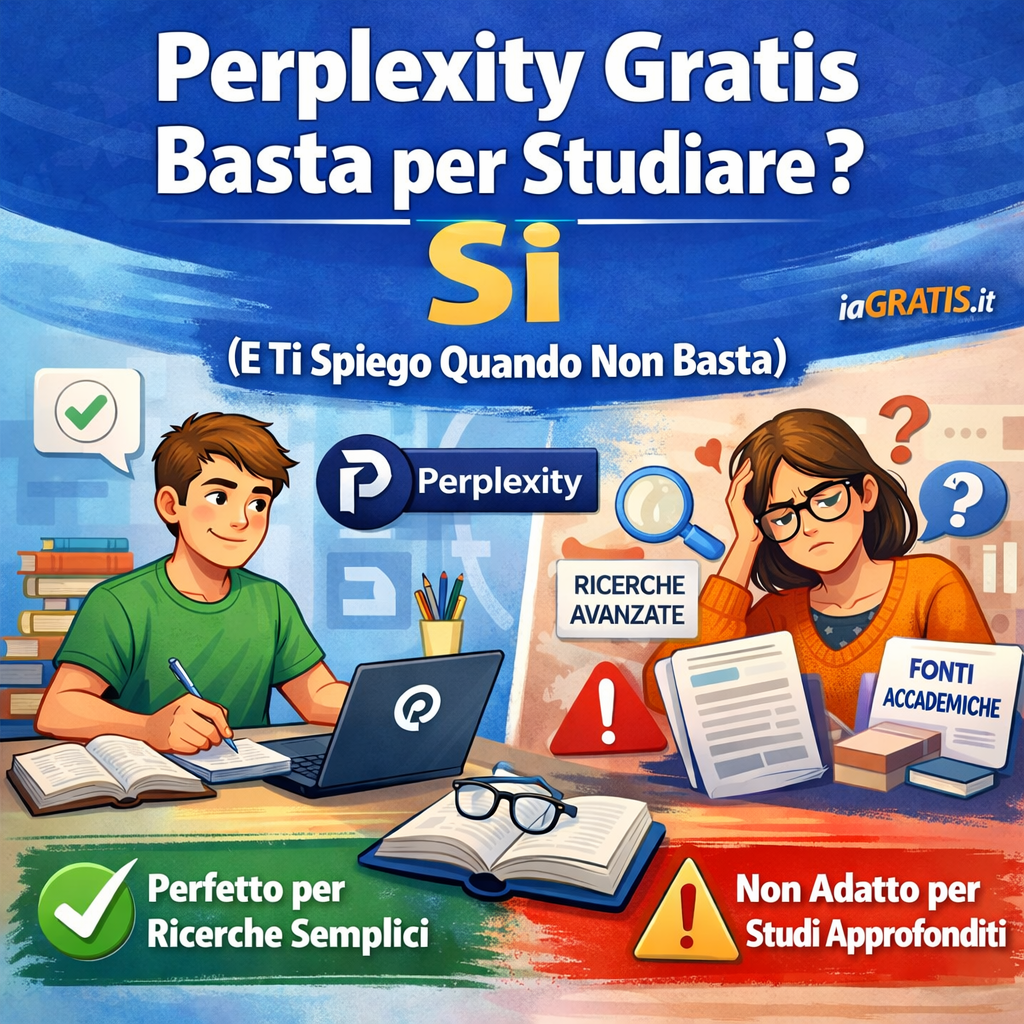 Perplexity Gratis Basta per Studiare? Sì (E Ti Spiego Quando Non Basta)